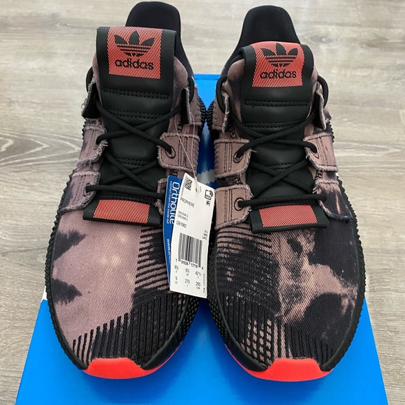 adidas prophere bleached black solar red